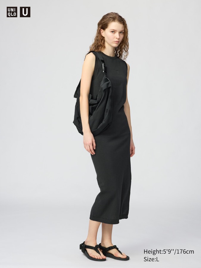 3d Cotton Knit Dress