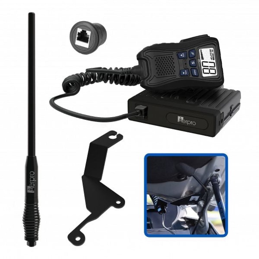 Aerpro apgwcbh1 Hideaway 5w Uhf Cb Radio Kit Suit Gwm