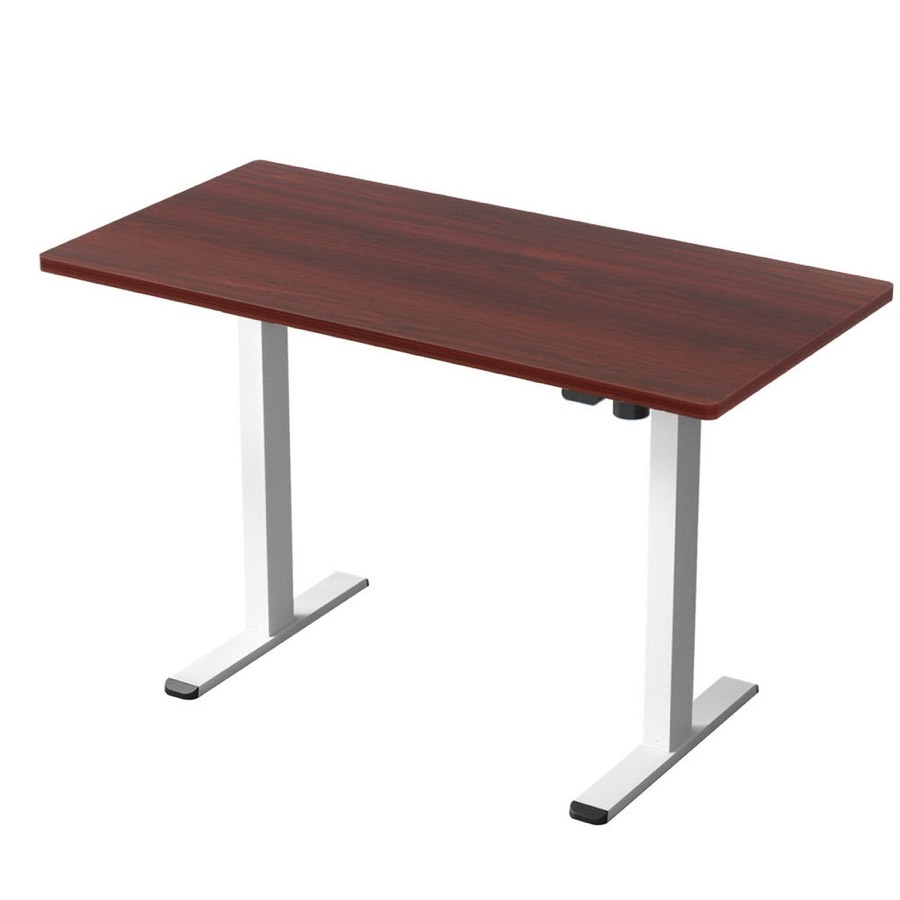 Artiss Standing Desk Motorised Sit Stand Desks Walnut 140cm