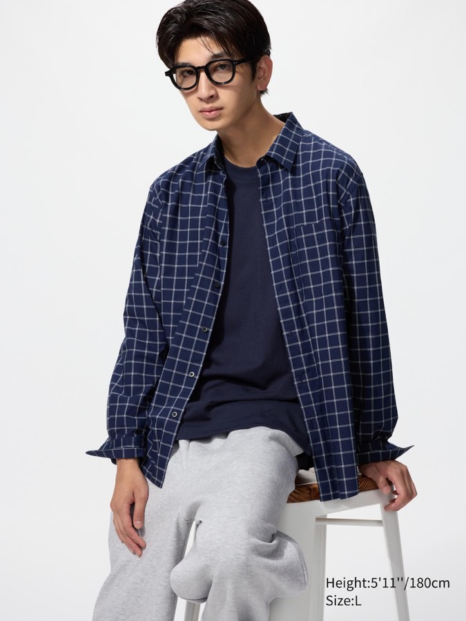 Broadcloth Shirt Long Sleeve Check