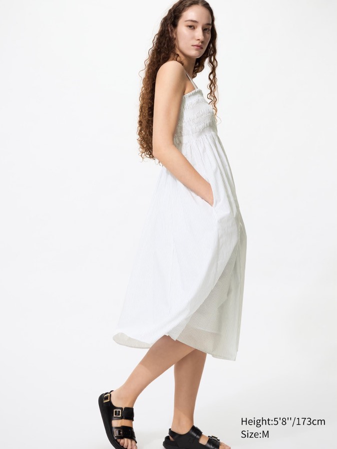 Cotton Shirring Dress