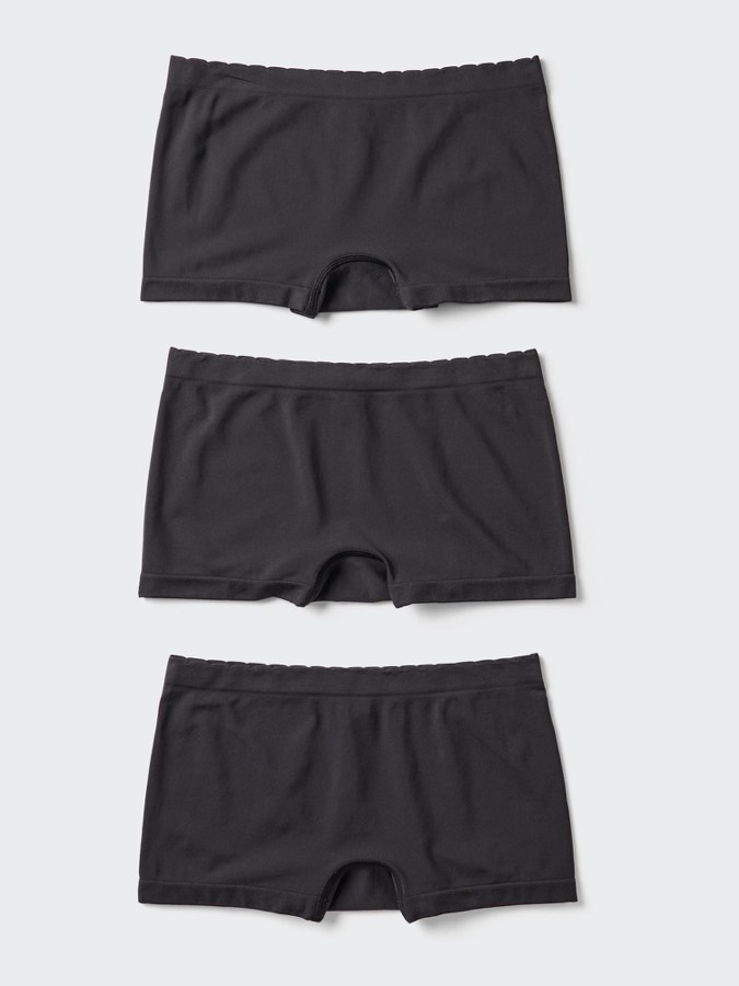 Girls Airism Seamless Shorts 3 Pairs