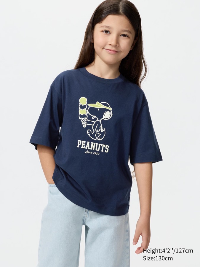 Girls Peanuts Ut Short Sleeve Graphic T-shirt