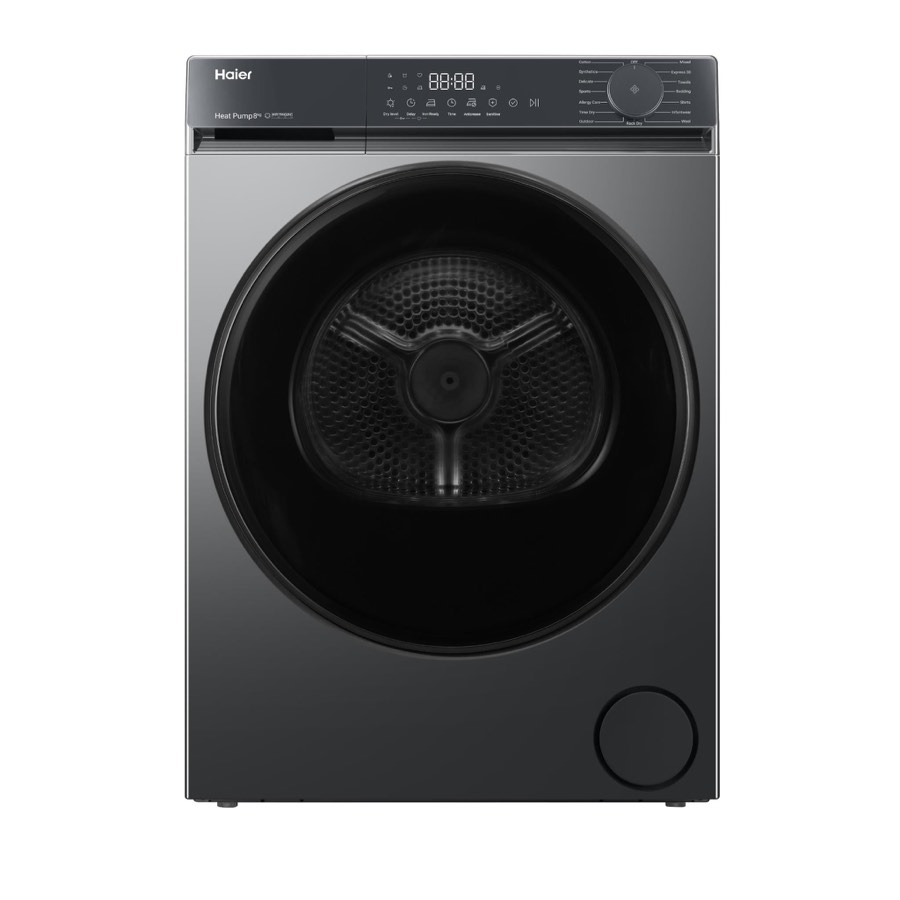 Haier hdhps80kb1 300 Series 8kg Heat Pump Dryer Dark