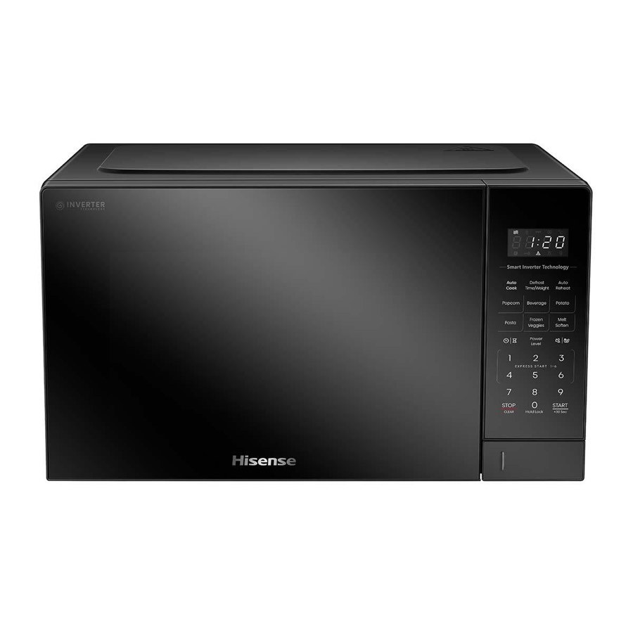 Hisense hmas3411bmv 34l 1100w Smart Inverter Microwave Oven Black Mirror