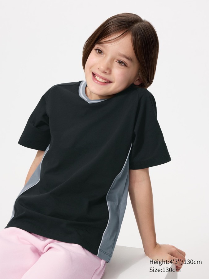 Kids Dry-ex V-neck T-shirt