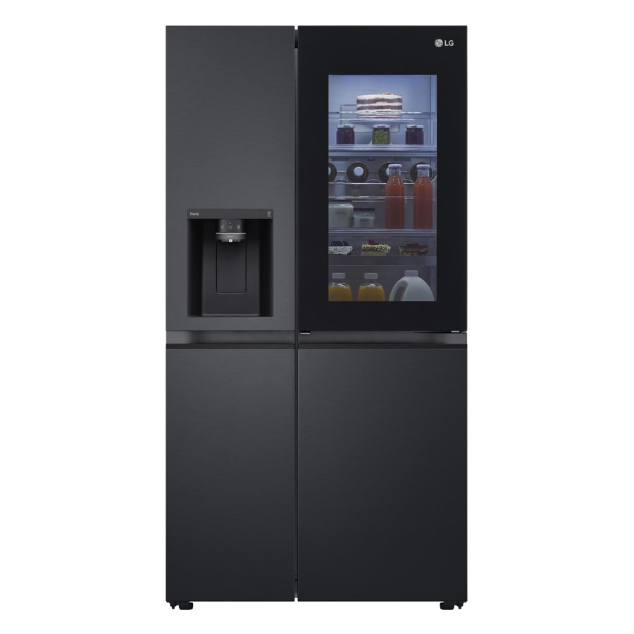 Lg gs-v600mblc 635l Instaview Side by Fridge Matte Black