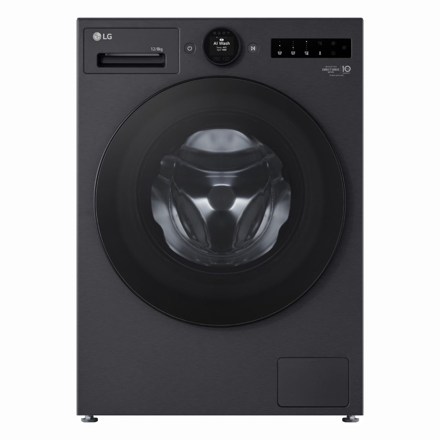 Lg WXC101412MB 12kg 8kg 10 Series Ai Front Load Washer