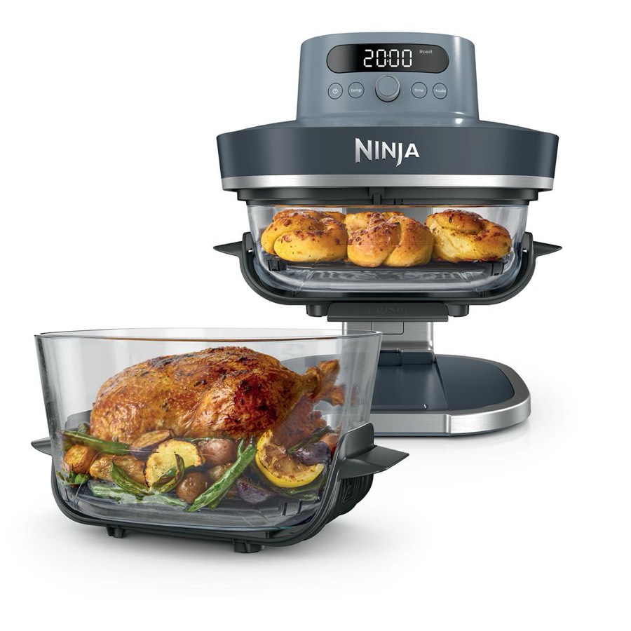 Ninja Crispi Pro 6-in-1 Countertop Glass Air Fryer Cyberspace