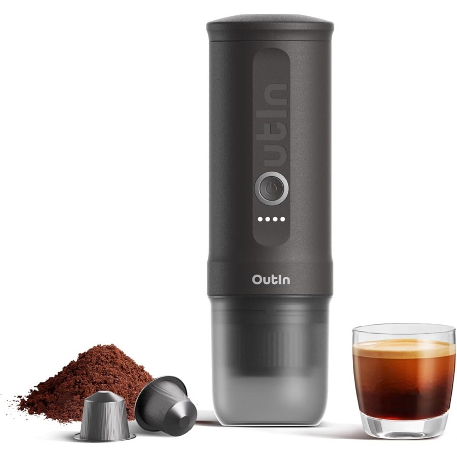 Outin Nano Portable Espresso Maker Space Grey