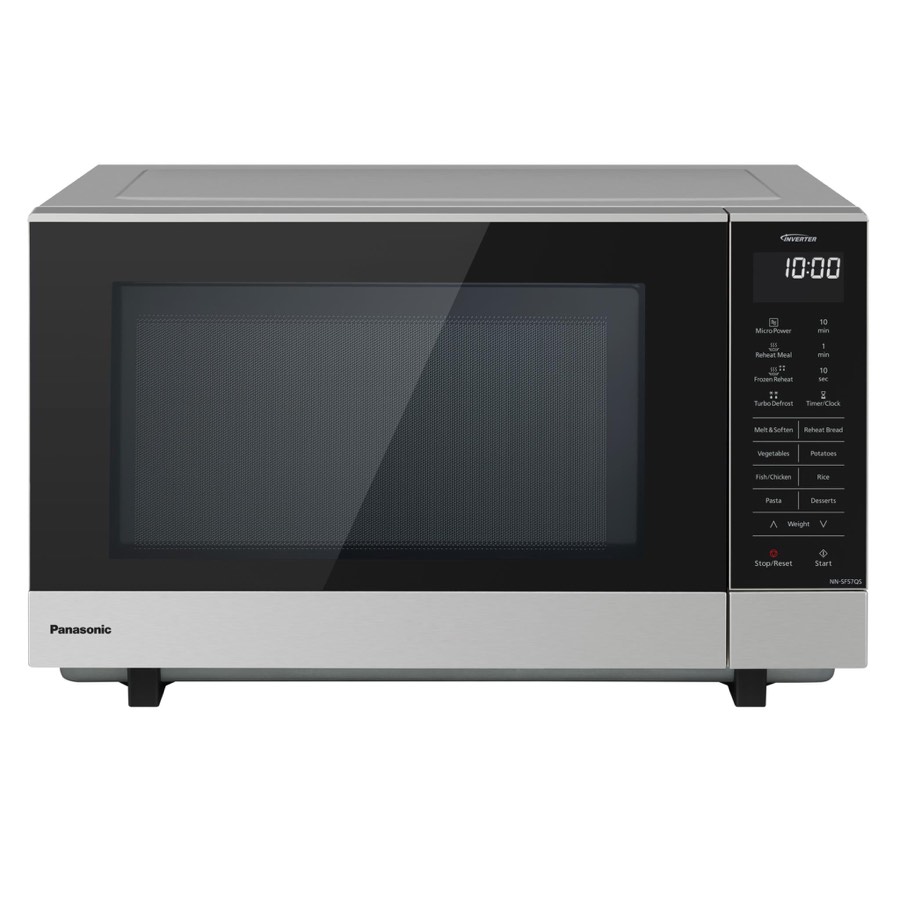 Panasonic 27l 1000w Flatbed Microwave Stainless Steel
