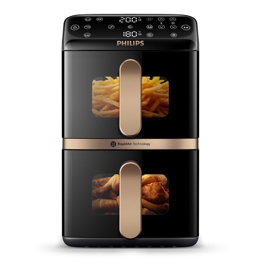 Philips Airfryer 4000 Series Stacked Dual Basket 10l