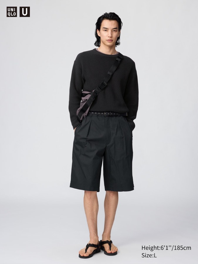 Pleated Wide Shorts
