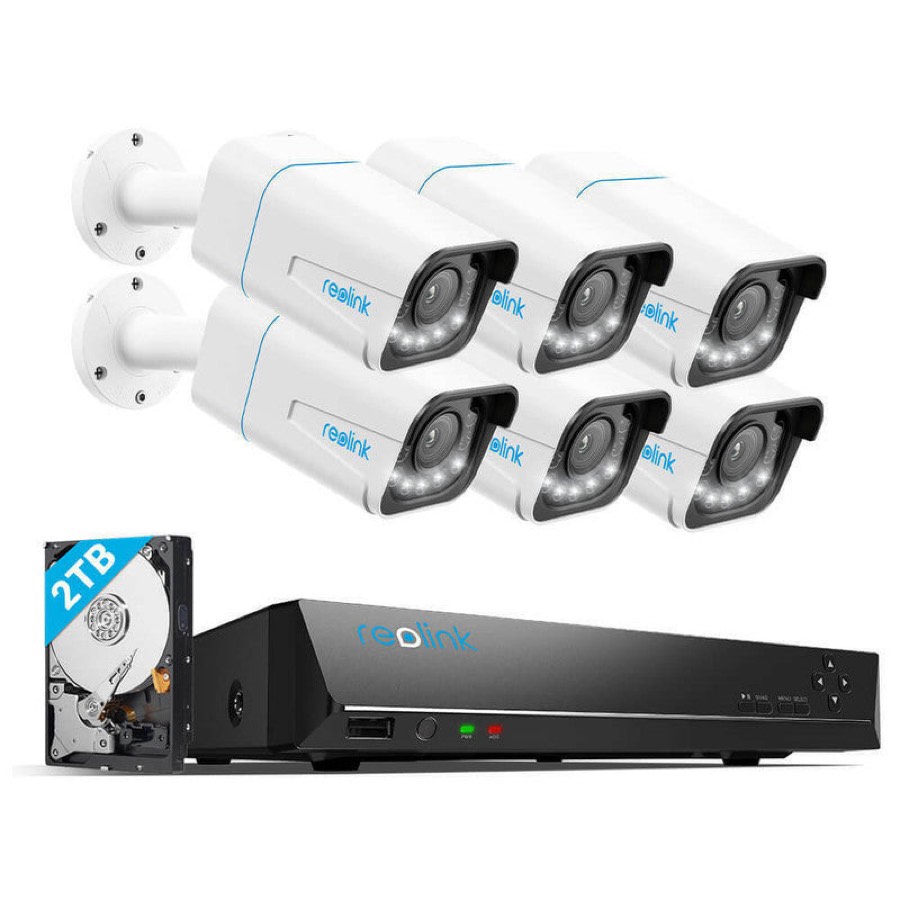 Reolink 8ch 4k Poe Cctv Outdoor Security Camera System with