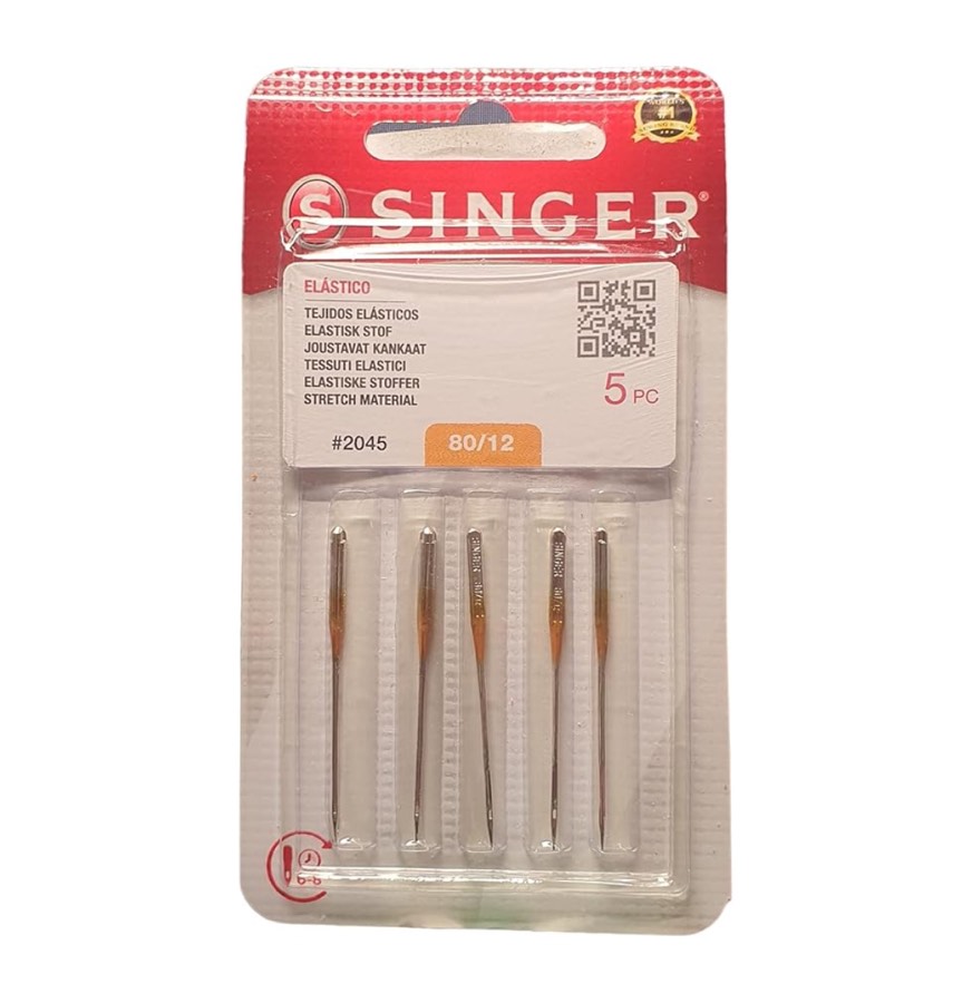 Singer Ballpoint Stretch Fabric Needles - ng2045-80 12 Medium Weight
