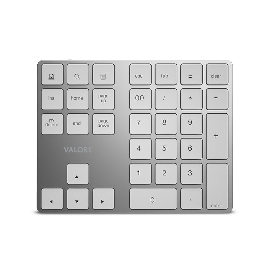 Valore 3-in-1 Wireless Numeric Keypad AC182 - Silver