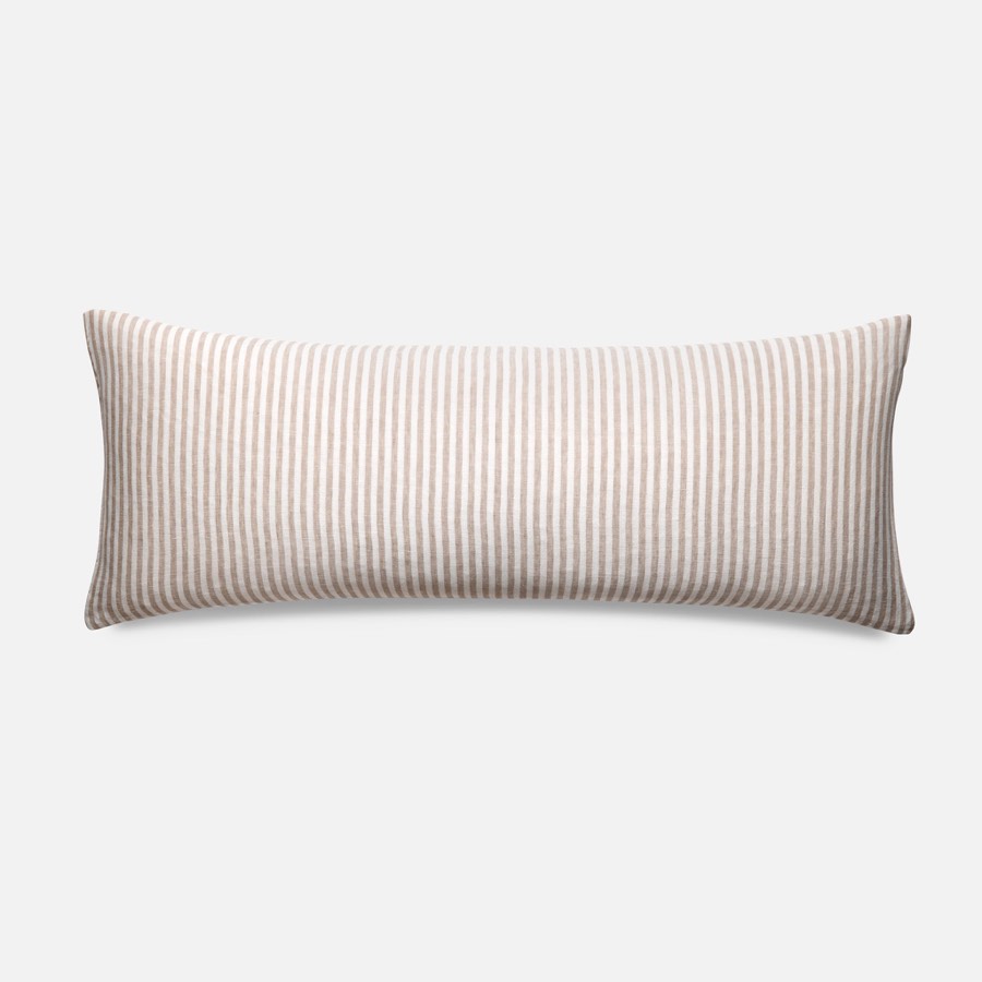 Washed European Linen Lumbar Pillow Cover